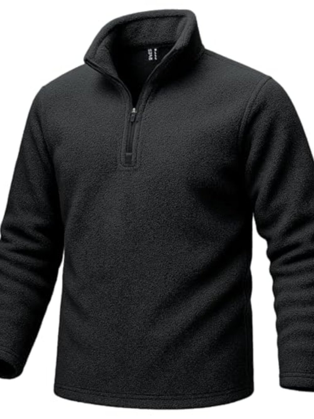 Men's Quarter Zip Fleece Lined Pullover Sweatshirt Long Sleeve Thermal Winter